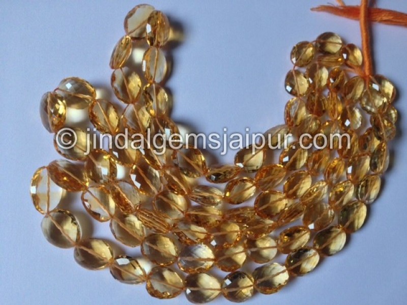 Citrine Faceted Nuggets Shape Beads